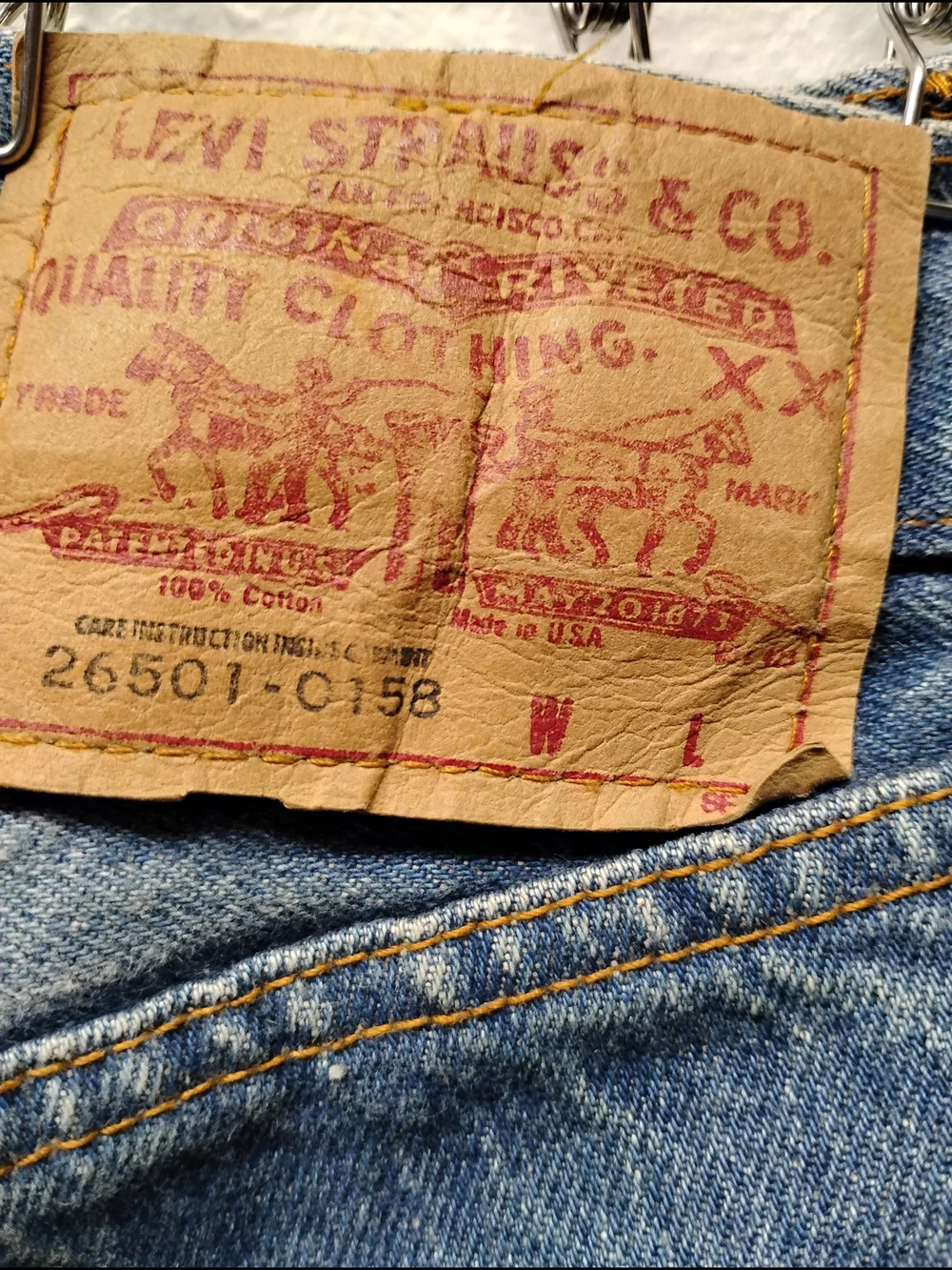 Levi's 501 27x32 80s Vintage Straight Leg Mens Classic Jeans